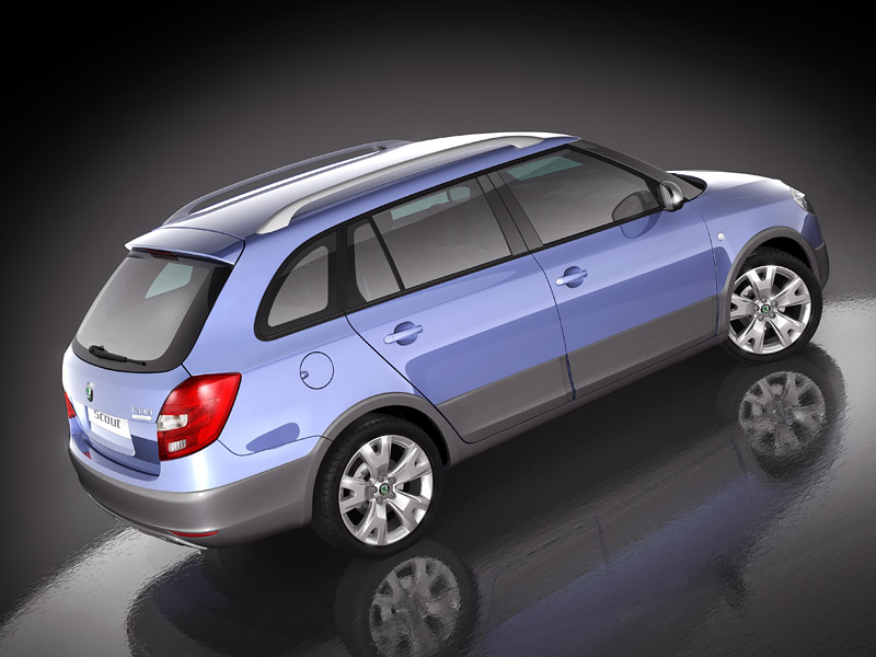 Illustration for article titled Skoda Fabia Scout Concept: Party Like It's 1999!